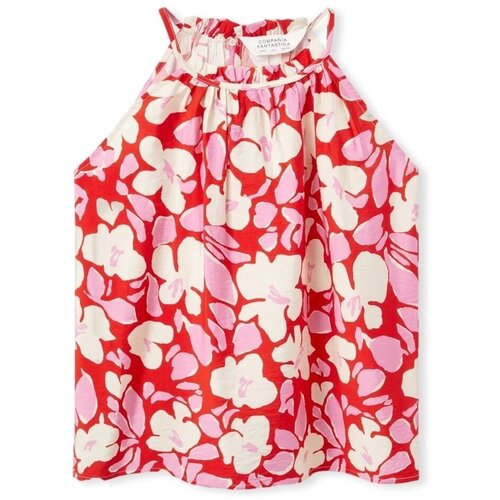 Compania Fantastica Topi & Bluze COMPAÑIA FANTÁSTICA Top 11327 - Flowers Rdeča Cene