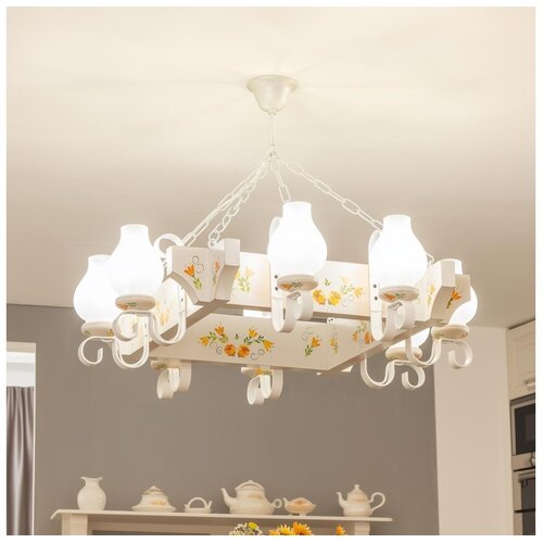  Brilagi - Luster na lancu QUEEN 8xE14/40W/230V bukva/krem Cene