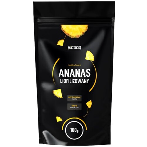 HiFOOD Ananas u komadićima &amp;ndash; liofilizirani (100 g) Slike