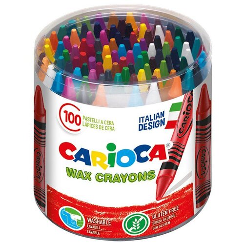Carioca Wax Crayons - 100 kosov Slike