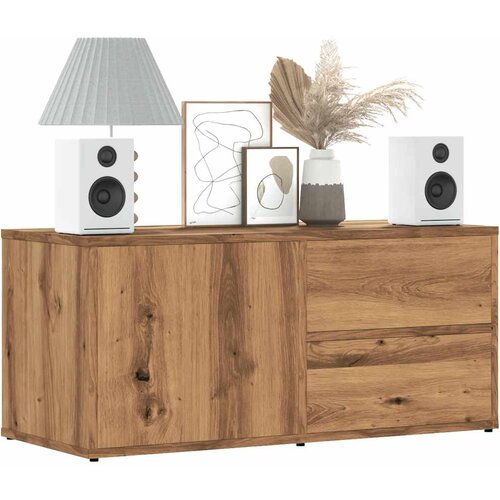 vidaXL TV omarica artisan hrast 80x34x35,5cm inženirski les Cene