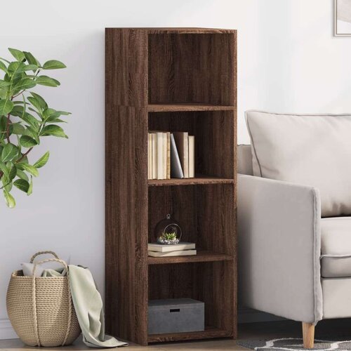 VidaXL Visoka komoda boja hrasta 40x41x124 cm od konstruiranog drva Slike