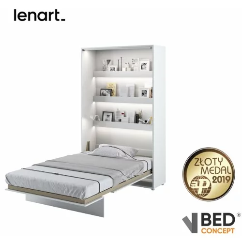 Bed Concept krevet u ormaru BC-02 bijela visoki sjaj - 120x200 cm