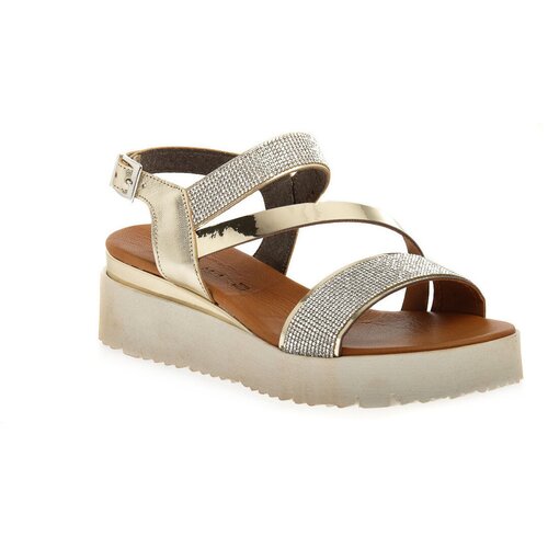 Sono Italiana Sandali &amp;amp; Odprti čevlji PLATINO LAMINATO Kostanjeva Slike
