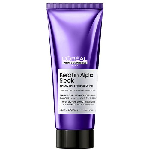 L&amp;acute;Or&amp;eacute;al Paris Keratin Alpha Sleek Smooth Transformer Tretman za kosu 200ml Slike