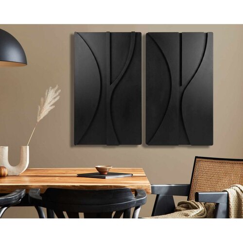 WALLXPERT Crni Dekorativni Zidni Pribor 3D70100-009 Slike