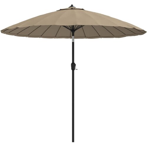  suncobran s aluminijskim stupom 270 cm smeđesivi Slike