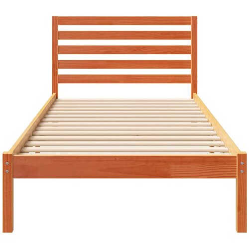  Krevetna konstrukcija s uzglavljem Vosak smeđa 90 x 210 cm Slike