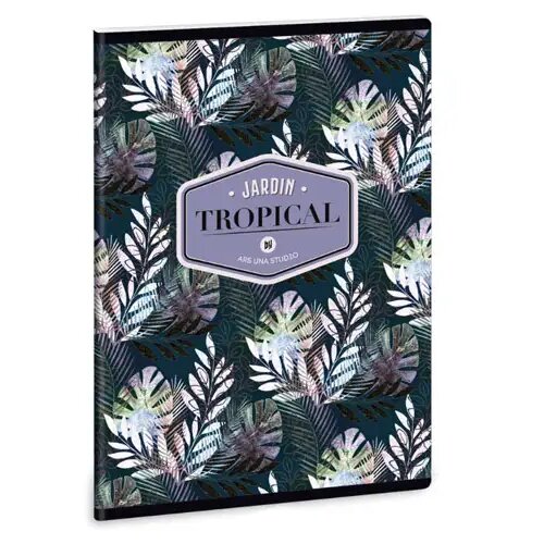 Ars Una Floral Palm Leaf 40-listni karo zvezek A/5 Cene