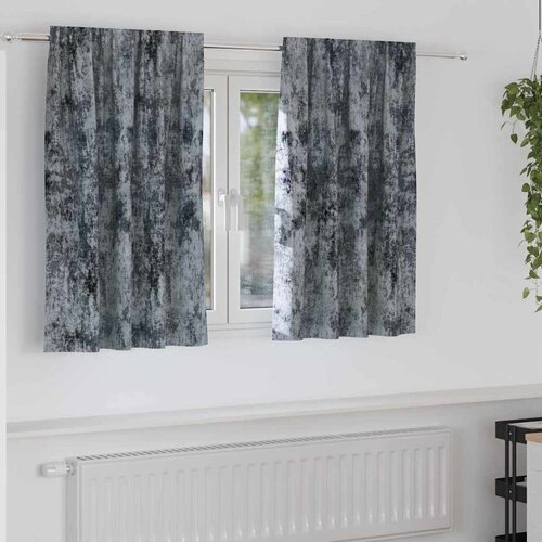  Baršunaste zavjese 2 pcs Srebrno Siva 140 x 140 cm Baršun Cene