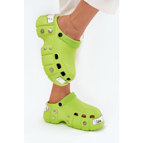 Boto Women's sandals on a massive platform lime green Korina Cijene
