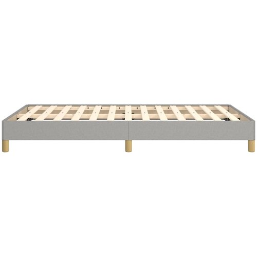  Okvir za krevet bez madraca svjetlosivi 120x190 cm od tkanine Slike