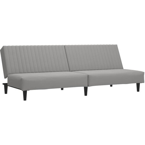 Maison Chic kavč - Sofa - Kanape dvosed z leži&amp;scaron;čem svetlo siv žamet, (21726804) Slike