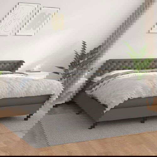  S oprugama i madracem sivi 140x200 cm od umjetne kože Cijene