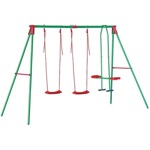 SUPERHOME Metalna ljulja&amp;scaron;ka za decu 327x139x203 cm Slike
