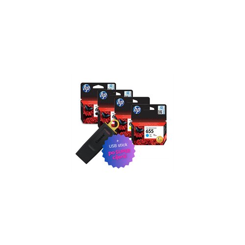 HP Komplet tinta nr.655 (BK/C/M/Y), original + USB stick po SUPER cijeni Cijene