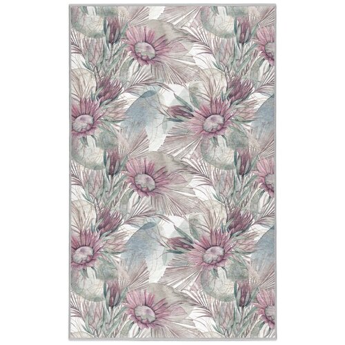 Mila Home Ljubičasti/sivi perivi tepih 160x230 cm Dusty Flowers – Cijene