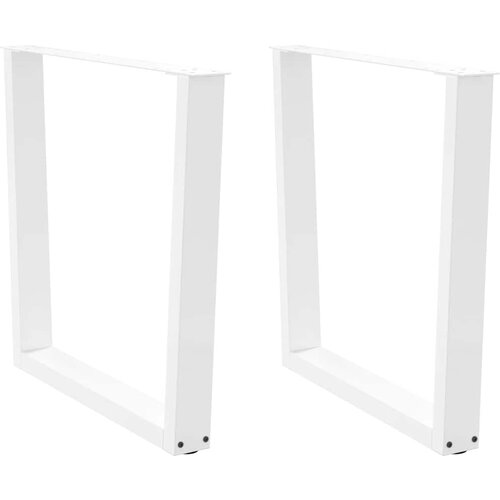 Furnova Noge jedilne mize V-oblika 2 kosa Bela 80x(72-73,3) cm Jeklo, (21946506) Cene