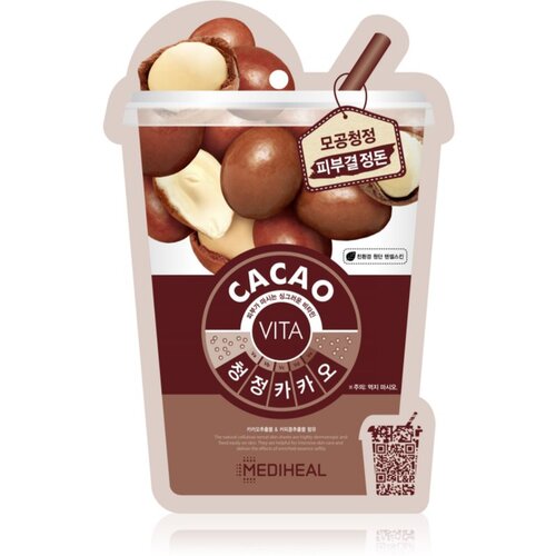 Mediheal Vita Mask Cacao maska iz platna za zmanj&amp;scaron;anje por in mat videz kože 20 ml Slike