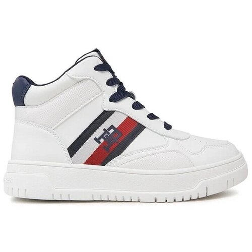Tommy Hilfiger STRIPES HIGH TOP LACE-UP Bijela Cijene