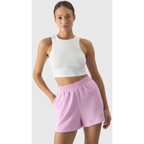 4f Women's Slim Crop Top - Cream Cijene