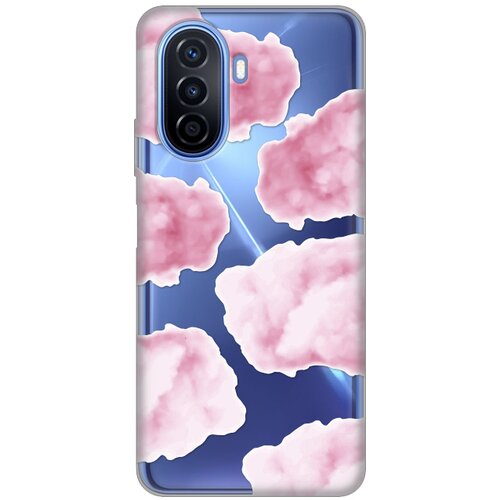  Maska silikonska print skin za huawei nova Y70/Y70 plus pink clouds Cene
