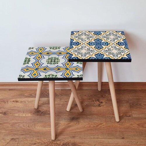 Hanah home Set 2 stočića 2Shp464 Navy Blue Cene