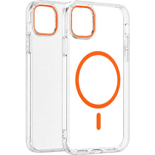  transparent color ring magsafe maska za iphone 11 &ndash; narandžasta Cene
