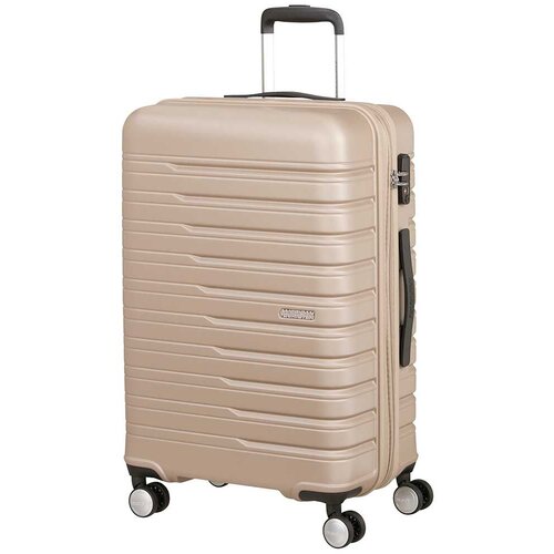 American Tourister Flashline spinner kofer M, 69/75 l, Ivory Gold Slike