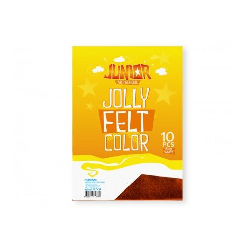 Jolly Color Felt, fini filc, braon, A4, 10K ( 135027 ) Slike
