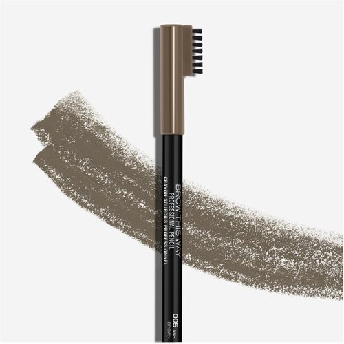 Rimmel London brow this way professional pencil svinčnik za obrvi 1,4 g odtenek 005 ash brown Slike