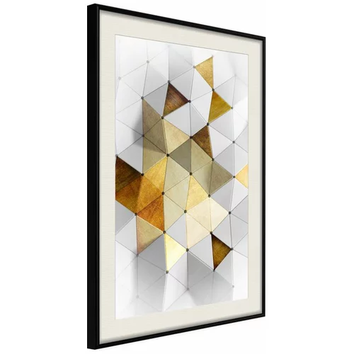  Poster - Gold-Plated Enamel 20x30