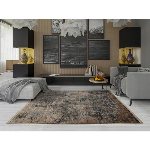 Dieter Knoll TKANA PREPROGA Foix- Exklusi 140/200 cm tkano rjava Slike