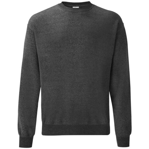 Fruit Of The Loom Dark Grey Men's Sweatshirt Set-in Sweat Cene