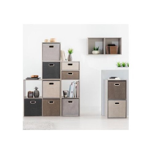 Five Regal sa 3 police MIX&MODUL 34,5x32x100,5cm, Bijela Cene