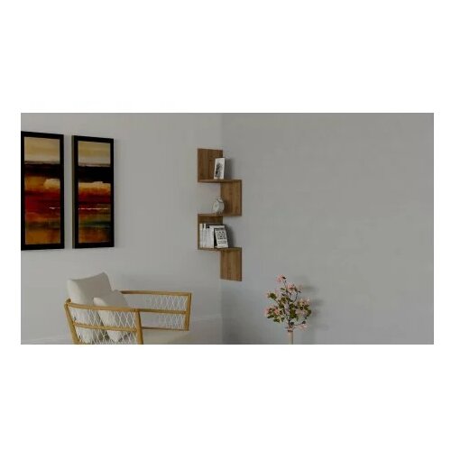 Hanah home zikzak walnut polica Cene