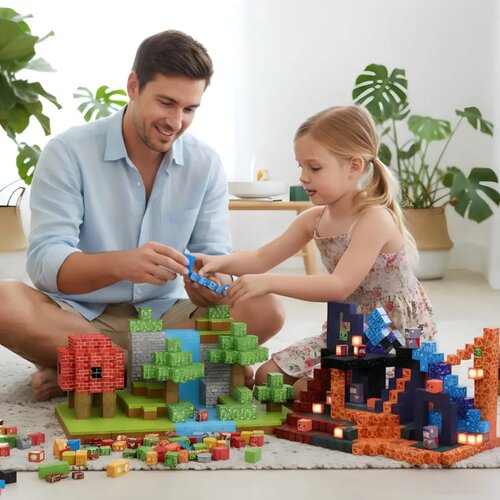  Magnetne kocke u Minecraft stilu za 3D gradnju Cene
