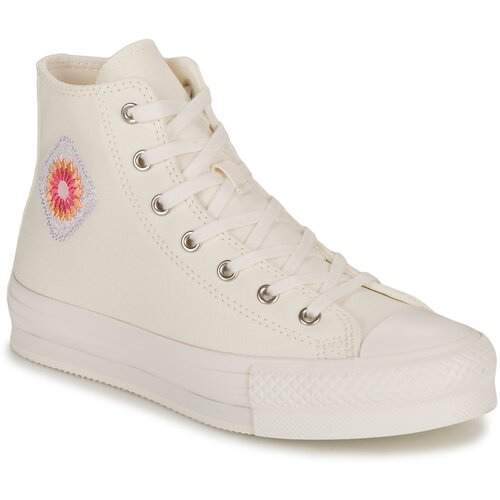 Converse CHUCK TAYLOR ALL STAR EVA LIFT - EGRET/VINTAGE WHITE Bijela Slike