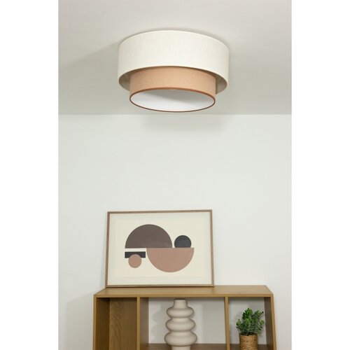  plafonska lampa natia 1xE27/60W/230V prečnik 45 cm bela/smeđa Slike