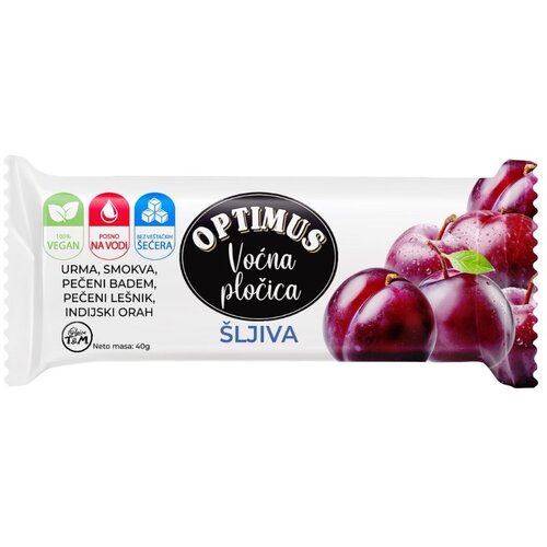 Optimus Voćna pločica &Scaron;ljiva, 50g Cene