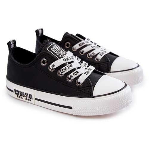 Big Star Children's Leather Sneakers BIG STAR KK374039 Black Slike
