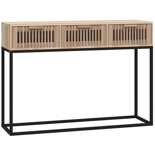 Maison Chic konzolna miza - miza ob steni 105x30x75 cm inženirski les in železo, (21786444) Cene