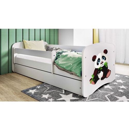  Drveni dečiji krevet panda sa fiokom - beli - 160x80 cm Cene