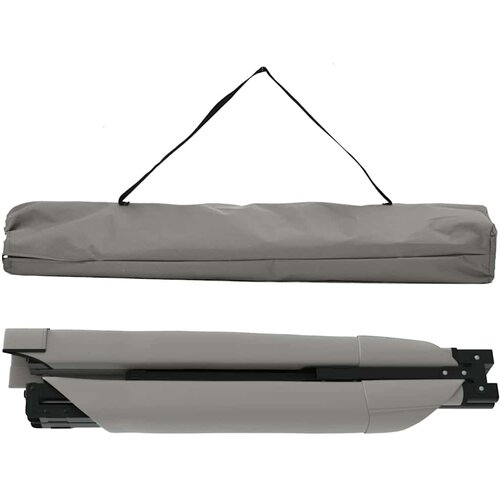  Sklopivi kamperski krevet Siva 210 x 80 x 46 cm Oxford tkanina Slike