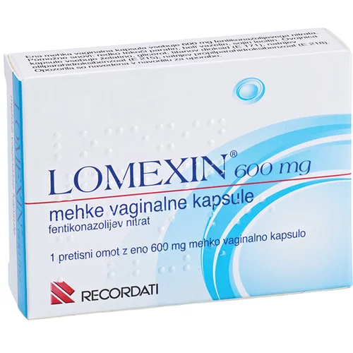  Lomexin 600 mg, vaginalna kapsula