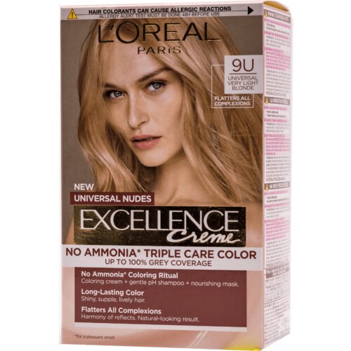 L´Oréal Paris barva za lase - EXCELLENCE Nudes - 9U Universal Very Light Blonde Cene