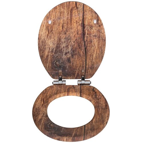 Wenko WC deska s počasnim zapiranjem 37 x 43 cm Rustic &amp;ndash; Slike