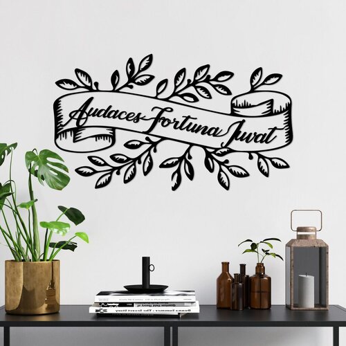 Wallity zidna dekoracija audaces fortuna 2, 55 x 32 cm, crna Cene
