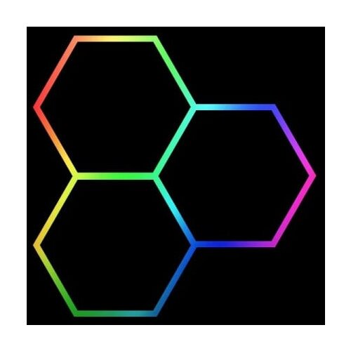  Hexagon LED tube 3 heads RGB 12V 410mm 15pcs Cene