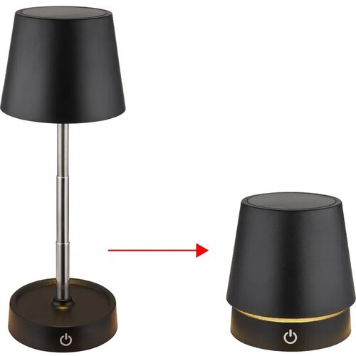 Globo stolna lampa led carlos black 30lm podesiva visina Slike